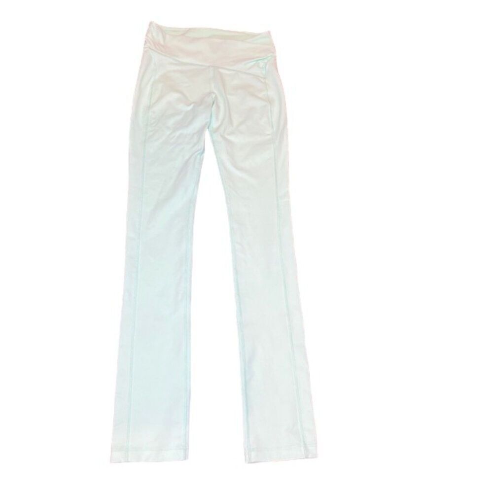 Lululemon Presence Pant Slub Mint Crossover Waistband Yoga Activewear Mint 6